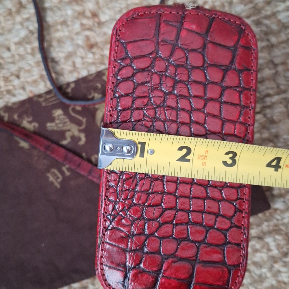 Pratesi Firenze Italian leather crossbody bag. - Picture 6 of 12